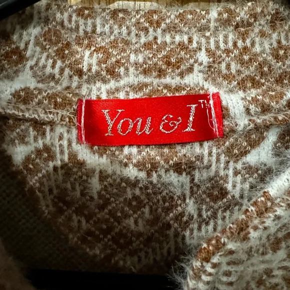 You & I Button Cardigan Sweater. Unique fit & flair with cool button detail. - Picture 4 of 4